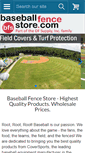 Mobile Screenshot of baseballfencestore.com